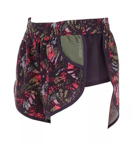 Triumph moteriški violetinės spalvos su raštais laisvalaikio  šortai Cardio Apparel Better Short