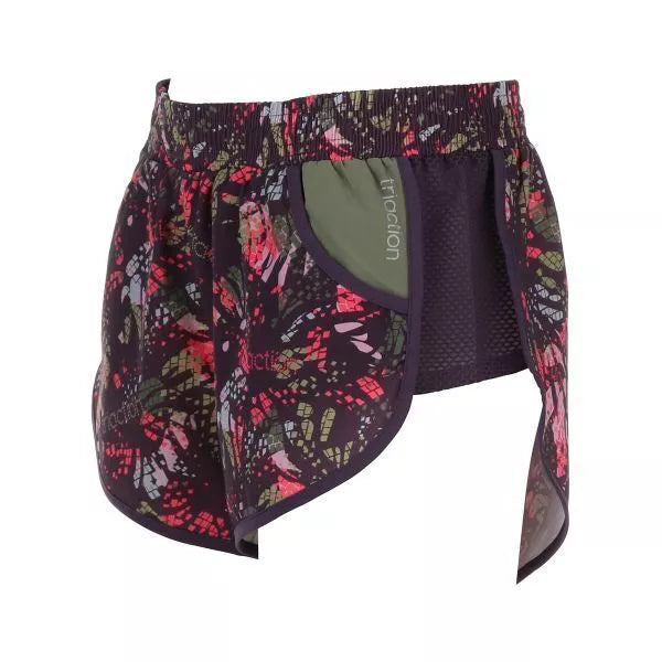 Triumph moteriški violetinės spalvos su raštais laisvalaikio  šortai Cardio Apparel Better Short