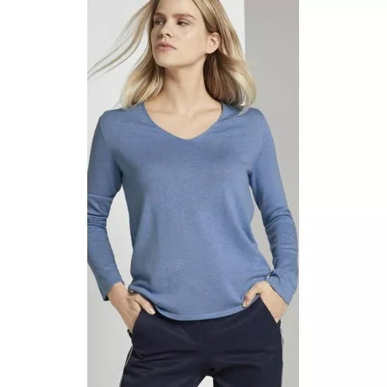 Tom Tailor S(36) dydžio moteriškas melsvos spalvos megztinis 15584