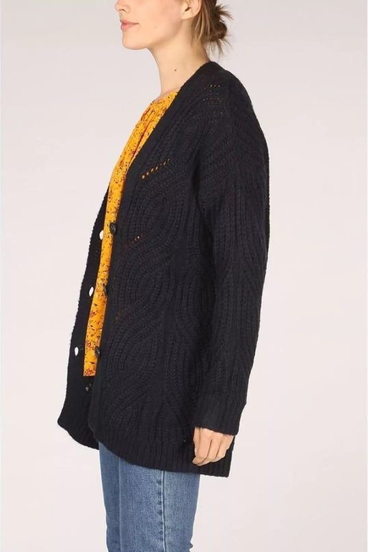 Tom Tailor XS(36) dydžio moteriškas tamsiai mėlynos spalvos  kardiganas/megztinis 10668-1013944