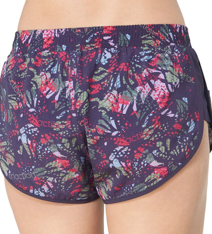 Triumph moteriški violetinės spalvos su raštais laisvalaikio  šortai Cardio Apparel Better Short