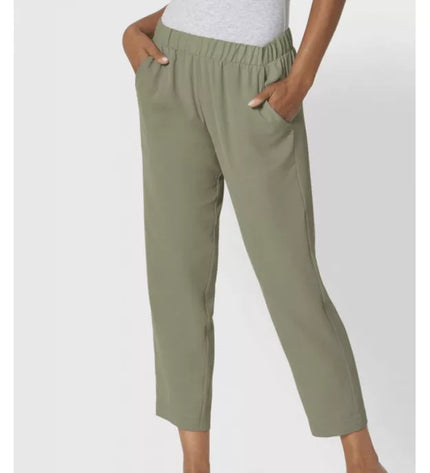 Triumph 42(XL) dydžio moteriškos poliesterinės žalsvos spalvos klasikinės ilgos  kelnės Mix &amp; Match TAPERED TROUSERS