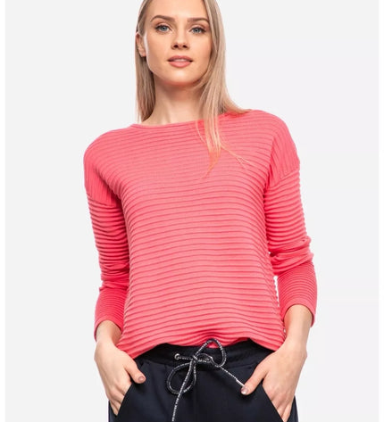 Tom Tailor L(40) XXXL(46) dydžio moteriškas rožinės spalvos megztinis 21174