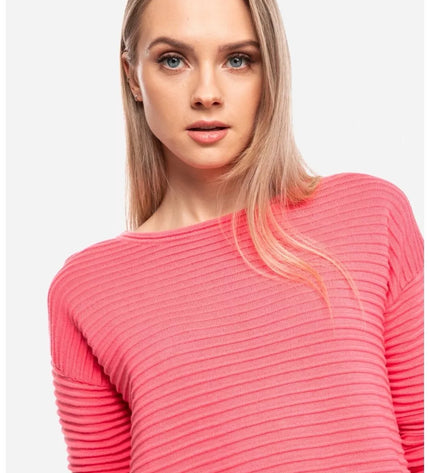 Tom Tailor L(40) XXXL(46) dydžio moteriškas rožinės spalvos megztinis 21174