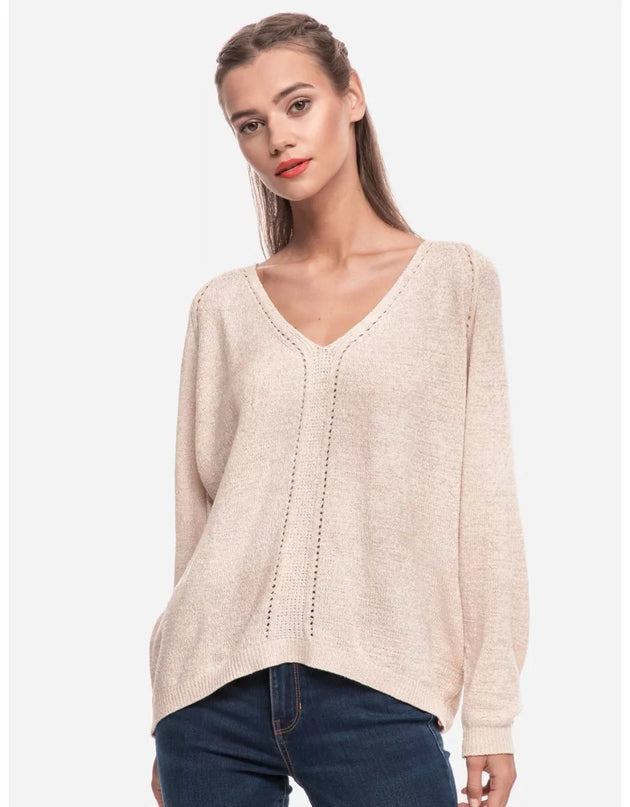 Tom Tailor M(38) dydžio moteriškas smėlio spalvos  megztinis 23304