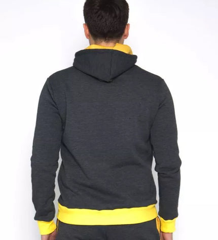 Sofa Killer grafito spalvos džemperis su tautinėm juostom