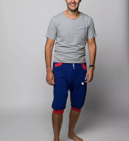 Sofa Killer mėlyni taškuoti šortai