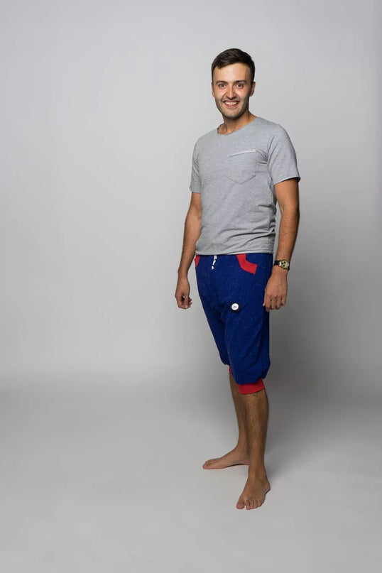 Sofa Killer mėlyni taškuoti šortai