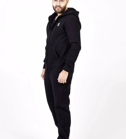 Sofa Killer juodas kombinezonas su užtrauktuku nugaroje