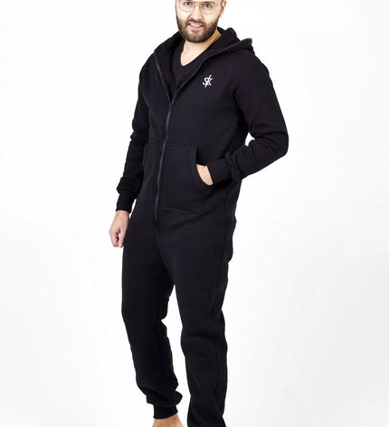 Sofa Killer juodas kombinezonas su užtrauktuku nugaroje