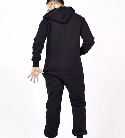 Sofa Killer juodas kombinezonas su užtrauktuku nugaroje