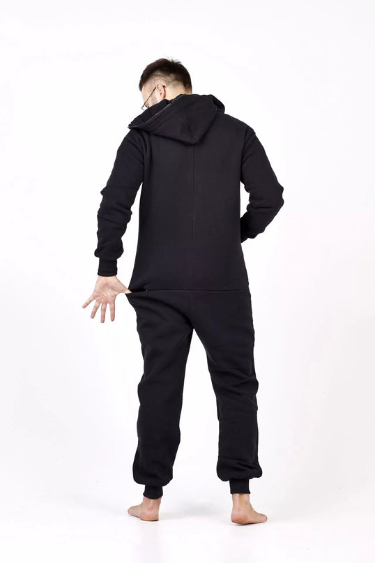 Sofa Killer juodas kombinezonas su užtrauktuku nugaroje