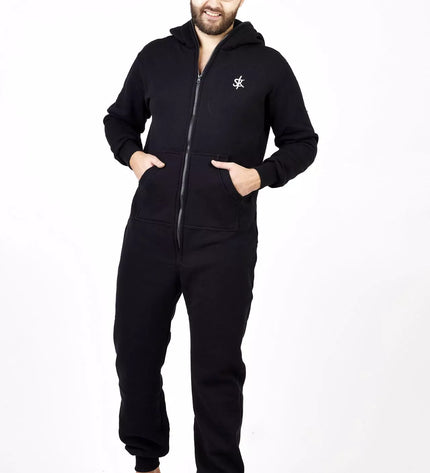 Sofa Killer juodas kombinezonas su užtrauktuku nugaroje