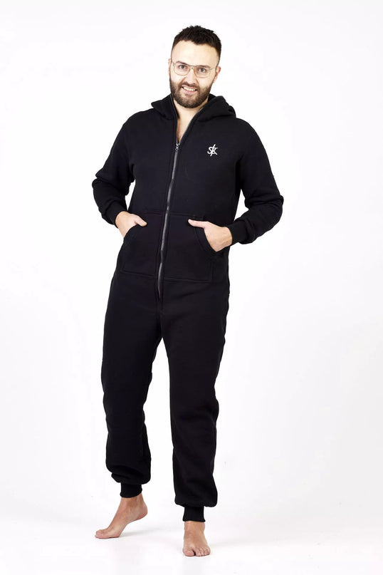 Sofa Killer juodas kombinezonas su užtrauktuku nugaroje