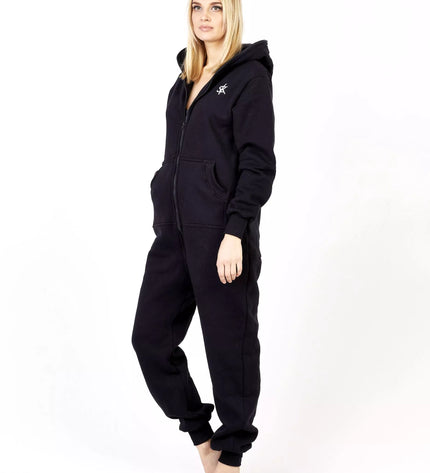 Sofa Killer juodas kombinezonas su užtrauktuku nugaroje