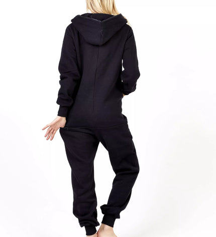 Sofa Killer juodas kombinezonas su užtrauktuku nugaroje