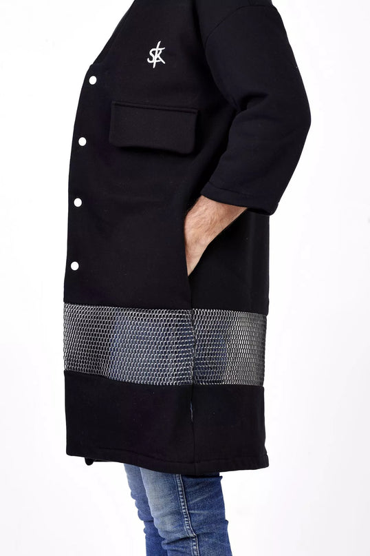 Sofa Killer juodas ilgas švarkas/kimono