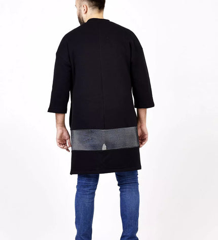 Sofa Killer juodas ilgas švarkas/kimono