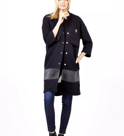 Sofa Killer juodas ilgas švarkas/kimono