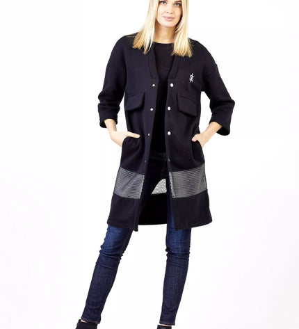 Sofa Killer juodas ilgas švarkas/kimono