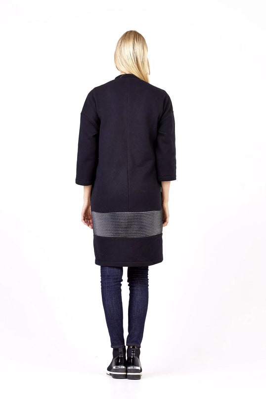 Sofa Killer juodas ilgas švarkas/kimono