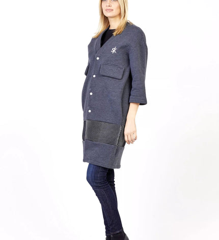 Sofa Killer grafito spalvos ilgas švarkas/kimono