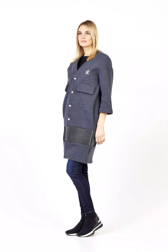 Sofa Killer grafito spalvos ilgas švarkas/kimono