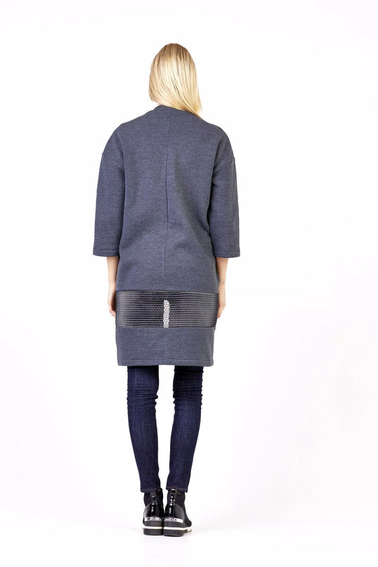 Sofa Killer grafito spalvos ilgas švarkas/kimono