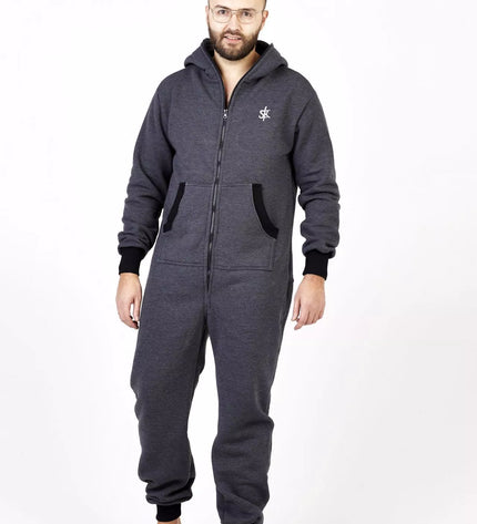 Sofa Killer tamsiai pilkas kombinezonas su užtrauktuku nugaroje