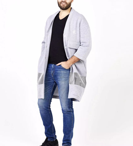 Sofa Killer šviesiai pilkas ilgas švarkas/kimono