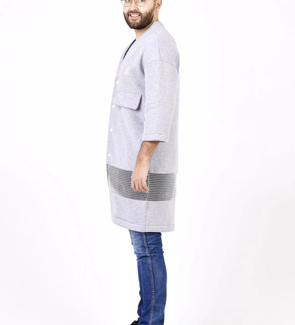 Sofa Killer šviesiai pilkas ilgas švarkas/kimono