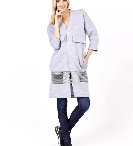 Sofa Killer šviesiai pilkas ilgas švarkas/kimono