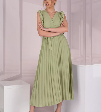 Marribel šviesiai žalia suknelė Merlotina