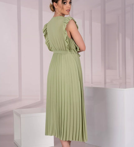 Marribel šviesiai žalia suknelė Merlotina