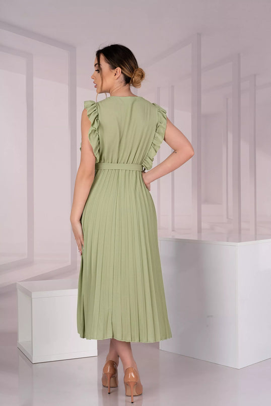 Marribel šviesiai žalia suknelė Merlotina