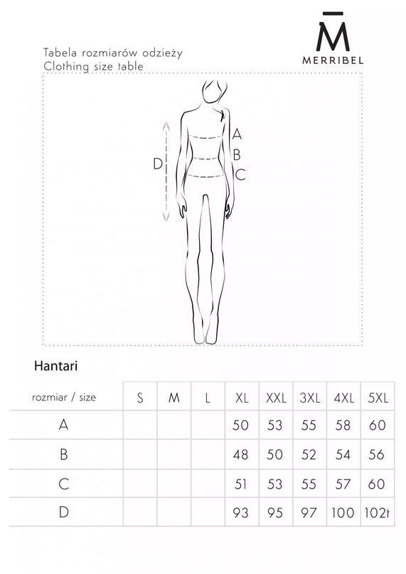 Marribel tamsiai mėlyna suknelė Hantari