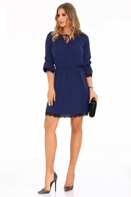 Marribel tamsiai mėlyna suknelė Shanice