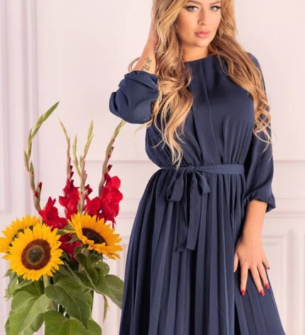 Marribel tamsiai mėlyna suknelė Messina