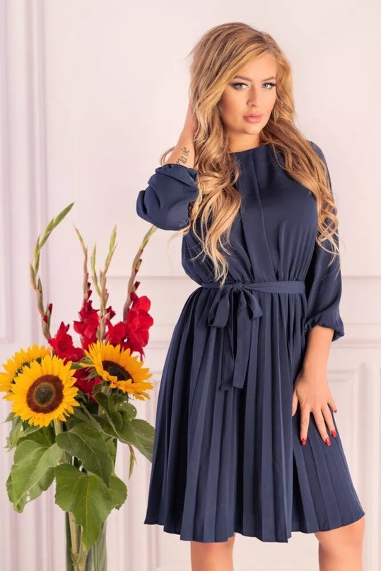 Marribel tamsiai mėlyna suknelė Messina