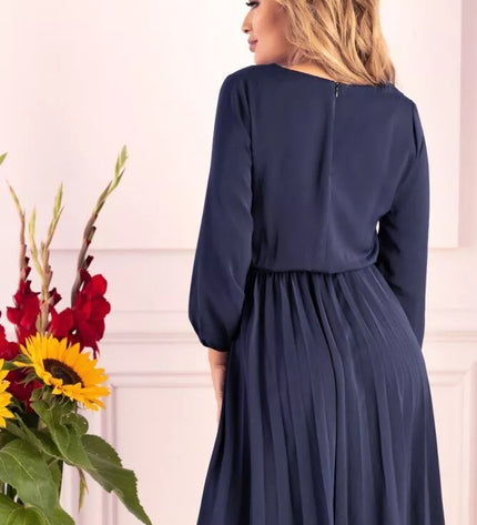 Marribel tamsiai mėlyna suknelė Messina