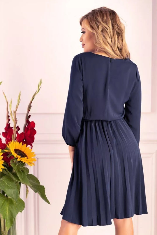 Marribel tamsiai mėlyna suknelė Messina