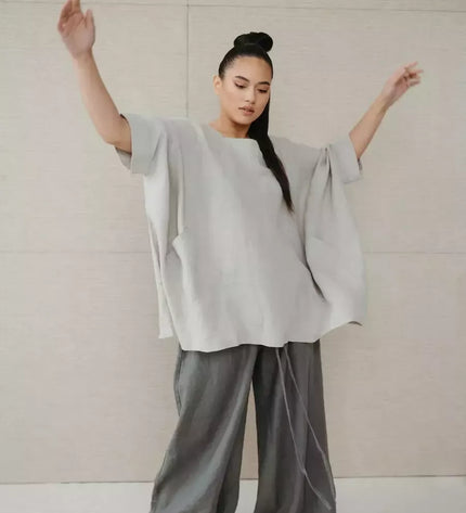 Sofa Killer smėlio spalvos linininė palaidinė Hermon