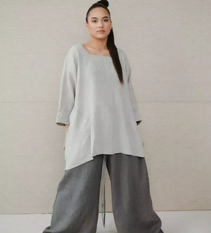 Sofa Killer smėlio spalvos linininė palaidinė Hermon