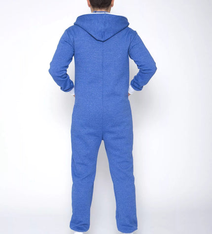 Sofa Killer džinso spalvos kombinezonas su baltais rankogaliais