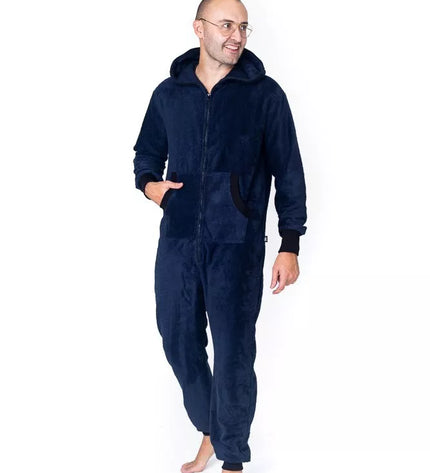 Sofa Killer tamsiai mėlynas frotinis bambuko kombinezonas