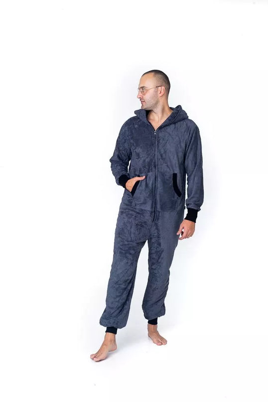 Sofa Killer tamsiai pilkas frotinis bambuko kombinezonas