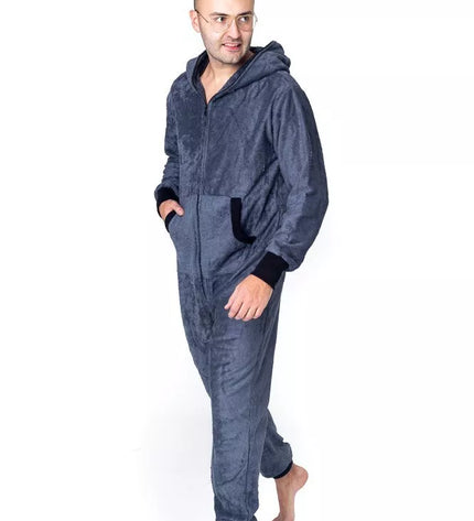 Sofa Killer tamsiai pilkas frotinis bambuko kombinezonas