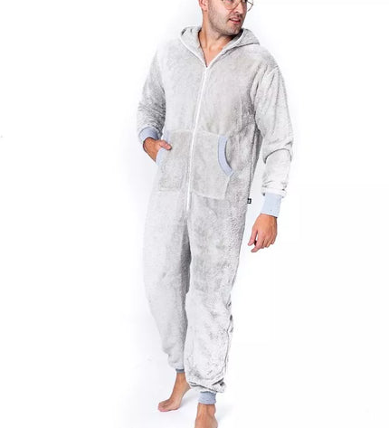 Sofa Killer šviesiai pilkas frotinis bambuko kombinezonas