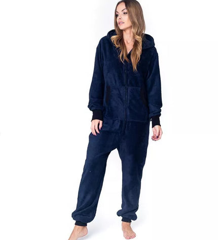 Sofa Killer tamsiai mėlynas frotinis bambuko kombinezonas