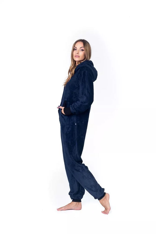 Sofa Killer tamsiai mėlynas frotinis bambuko kombinezonas